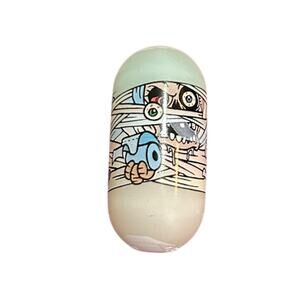 Mighty Beanz 2003 Series 2 #129 Mummy Glow in the Dark Bean Y2K Vintage
